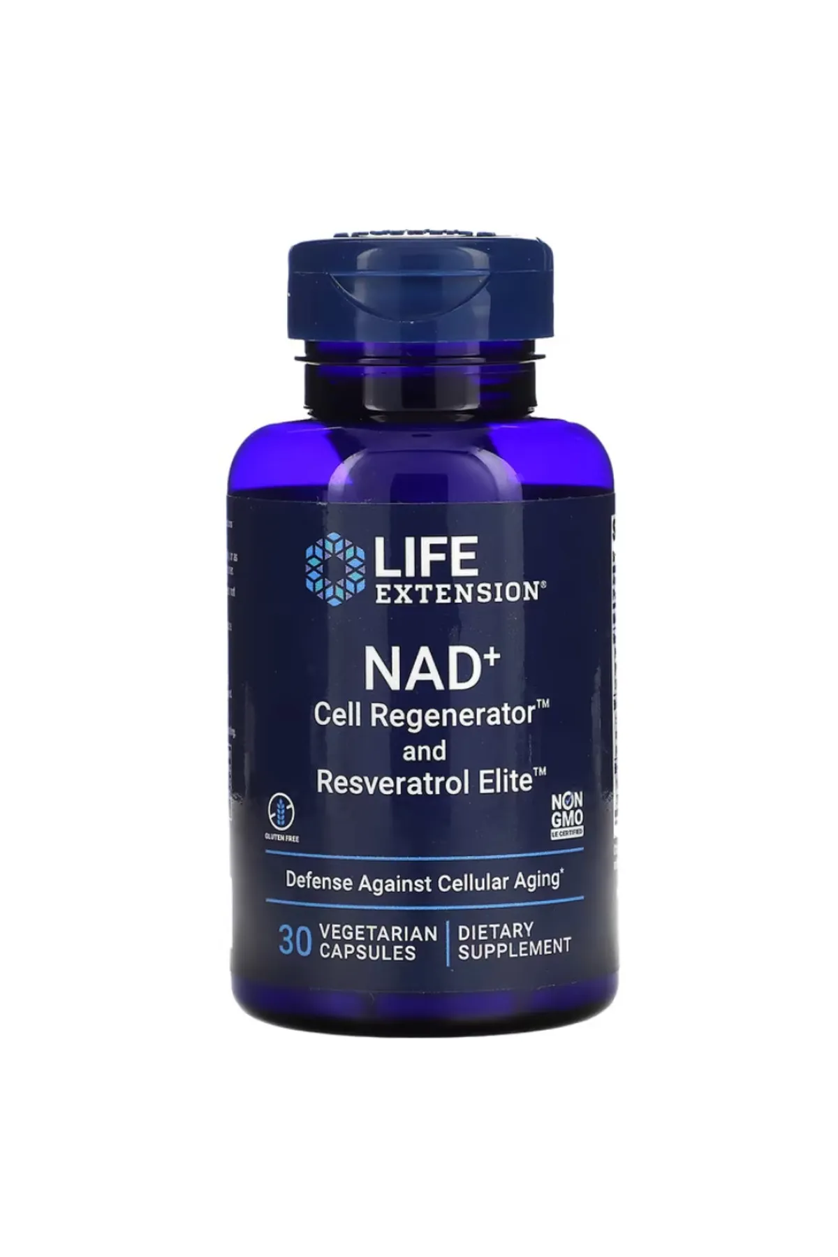 1_org_zoom NAD+ Regenerador Celular y Resveratrol Elite Cápsulas Life Extension - 30 Ct - Imagen 1