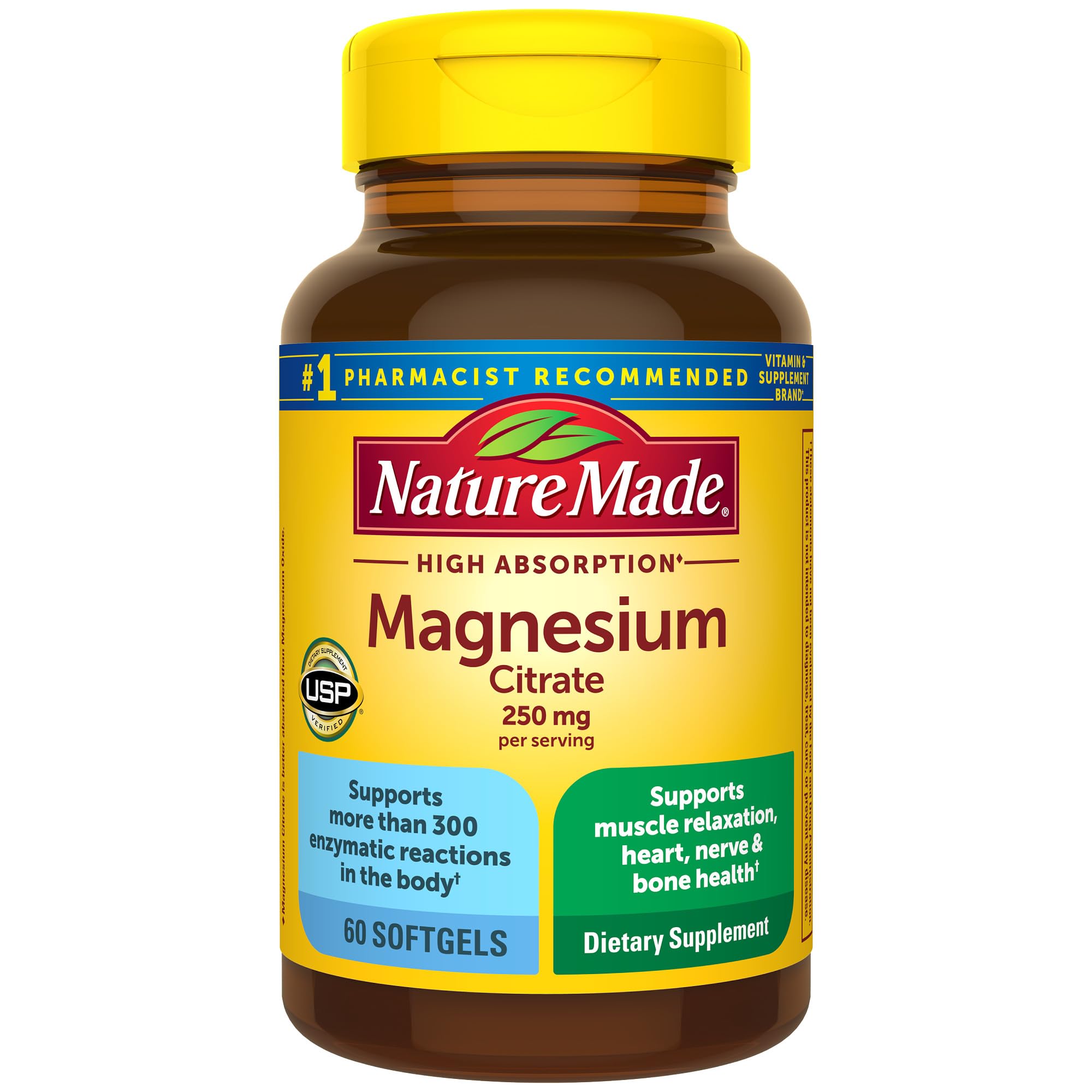 Version 1.0.0 Citrato de Magnesio 250 mg Nature Made - 60 Ct - Imagen 1