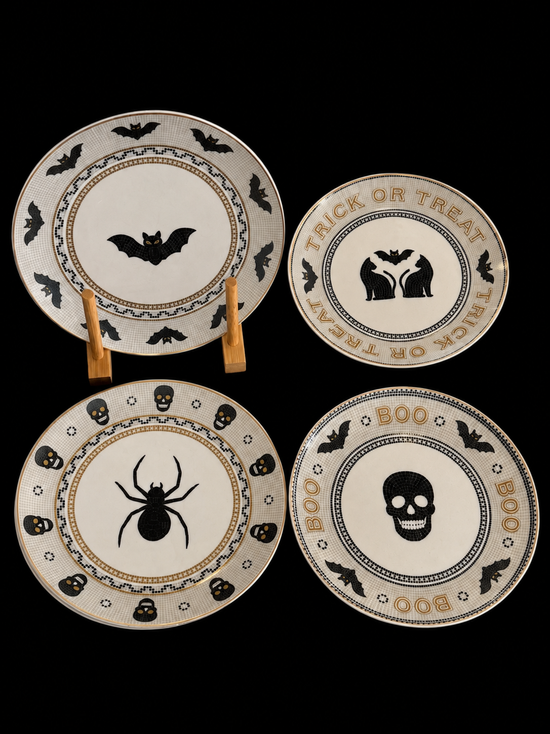 e9339084-8a52-4576-8d0a-c36bca0ed9f7 Halloween - Set De 8 Platos Cerámica - Imagen 1