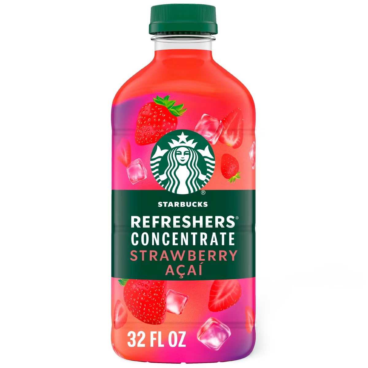 img_3226 Starbucks Refreshers Strawberry Acai Concentrate - 32 fl oz - Imagen 1