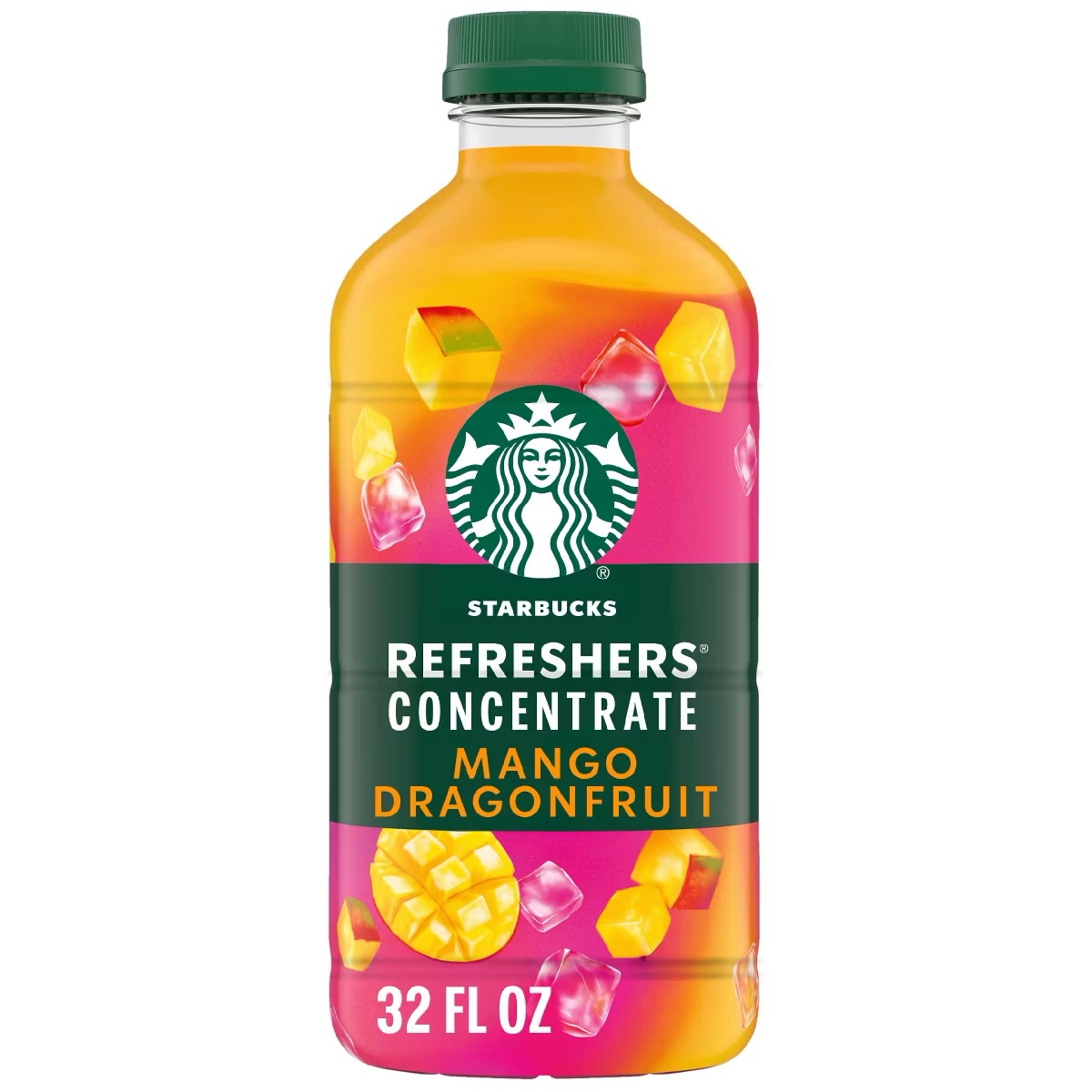 img_9020 Starbucks Refreshers Mango Dragonfruit Concentrate - 32 fl oz: Fat Free - Imagen 1